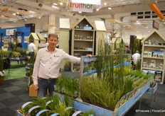 Rene Verspuij with Moerings Waterplanten, one of the few (if not the only) growers at IPM showcasing a broad variety of aquatic plants.